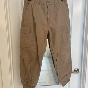 TAN CARGO PANTS